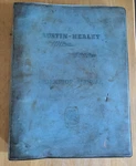 Austin Healey 100/6 3000 Original Factory Workshop Manual Used. Price: $49.00.