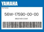 Yamaha Genuine Breather Comp. 56W-17590-00-00 New. Price: $30.99.
