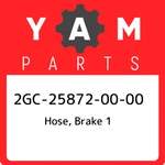 2GC-25872-00-00 Yamaha Hose, Brake 1 2GC258720000, New Genuine Oem Part. Price: $124.96.