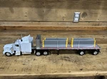 New Ray Long Hauler Kenworth W900 Flatbed With Barriers Rare!. Price: $35.00.