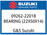 Suzuki Oem Part 09262-22018 Bearing. Rh New. Price: $23.66.