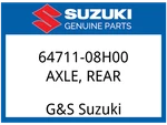 Suzuki Oem Part 64711-08H00 Axle,rear New. Price: $670.24.