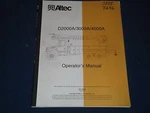 Altec D2000A D3000A D4000A Digger Truck Boom Operation Troubleshoot Book Manual Good. Price: $49.99.