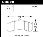 Hawk Performance HB688G.710 Disc Brake Pad Set New. Price: $488.69.
