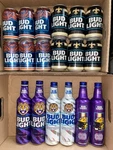 Bud Light 12OZ 6 Saints, Auburn + Bottles Empty Bottom Opened 18 Total New. Price: $9.99.