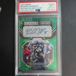 2022 Panini Prizm Sensational Signatures Richard Sherman Green Scope /49 Auto Graded. Price: $125.00.
