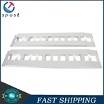 Aluminum Sliver 72'' 14'' Trailer Ramps 6500LBS Total Beavertail Hook End 2PCS New. Price: $223.41.