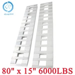 Pair Of 80" X 15" Aluminum Truck Car Auto Trailer Ramps Hook End Knife New. Price: $232.12.
