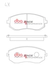 Disc Brakes Australia DB1491RP Dba Race Performance Front Pads New. Price: $240.70.
