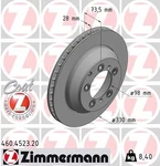 Zimmermann Rear Disc Brake Rotor For 2019-2021 Porsche Cayenne (460.4523.20) New. Price: $160.01.
