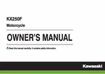 Kawasaki Owners Manual Book 2015 KX250F New. Price: $19.50.