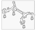 Genuine Audi Cross-member 8W0-505-235-AP New. Price: $1630.13.