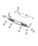 Genuine Mopar Rear Fascia Wiring 68475624AB New. Price: $116.47.