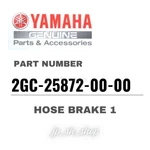 Yamaha Genuine Oem Parts Hose Brake 1 2GC-25872-00-00 For WR250F New. Price: $119.25.