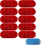 All Star Truck Parts Oval Reflectors Red/amber Self Adhesive 10, New. Price: $33.93.