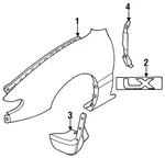 Genuine Mazda Emblem GA2M-51-761-62 New. Price: $17.50.