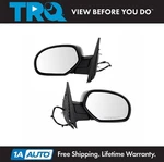 Trq Side View Mirrors Power Heated Chrome Cap Lh & Pair For Chevy Gmc New. Price: $134.95.