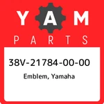 38V-21784-00-00 Yamaha Emblem, 38V217840000, New Genuine Oem Part. Price: $23.80.