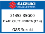 Suzuki Oem Part 21452-35G00 Plate,clutch Driven (T:1.6) New. Price: $11.79.
