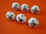6 Sliver Star Drawer Pulls Knobs Handle Cabinet Dresser Hardware Round New. Price: $15.99.