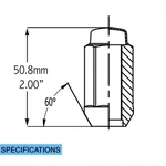 131173BLK Lug-blg 2 00 7/8-M14 Box Of New. Price: $118.39.