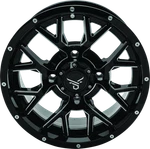 Quadboss Barbwire 14X7 Powersport Wheel - Fits 4+3 Offset, Milled Finish New. Price: $246.99.