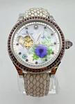 Lady Constantin Weisz Automatic Skeleton Watch Mop Floral Dial 37MM, Works Pre-owned. Price: $425.00.
