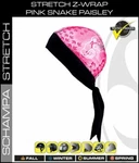 Pink Paisley Schampa Stretch Z Sweatband Doo Rag Headwrap Free Shipping New. Price: $14.99.