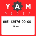 66E-12576-00-00 Yamaha Hose 66E125760000, New Genuine Oem Part. Price: $23.00.