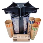 CO5IN1 Coin Tube Counter With Wrappers, 5-IN-1 Change Sorter... New. Price: $15.45.