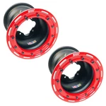 Dwt G3 Rear Red Beadlock Wheels Rims 9" 9X8 3+5 4/110 Honda Trx 450R 450ER New. Price: $319.95.