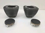 S&s Cycle For 1999 + Harley 4.937 4IN Bore Cylinder - Wrinkle Black Pistons Used. Price: $999.00.