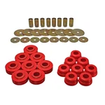 Energy Suspension 6.4101R Body Mount Set; Red; Performance Polyurethane; New. Price: $148.77.