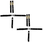 Pair Black 5 Point Racing Harness Seat Belt Combo Latch & Link Pull Down Razor New. Price: $237.98.