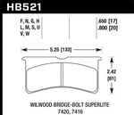 Hawk Performance HB521M.800 Black Disc Brake Pad New. Price: $149.99.