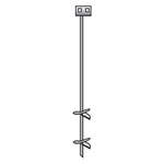 Tie Down Engineering 59095 30" Double Head Black Home Earth Anchor New. Price: $21.48.