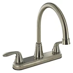 Valterra Phoenix Brushed Nickel Hi-arc Hybrid Lavatory Faucet Lever Handle New. Price: $79.77.