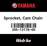 20S-12176-00-00 Yamaha Sprocket, Cam Chain 20S121760000, New Genuine Oem Part. Price: $65.25.