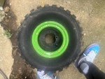 Dwt G3 Black Beadlock Front Rear Rims Wheels Speed Racer Street Tires Kfx 450 Used. Price: $500.00.