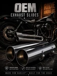 Harley Davidson Touring Slip Mufflers Oem 65592-09A Road Glide Street Used. Price: $79.00.