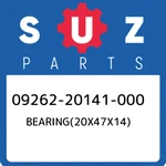 09262-20141-000 Suzuki BEARING(20X47X14) 0926220141000, New Genuine Oem Part. Price: $31.58.