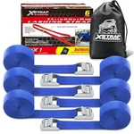 Cam Buckle Straps 6PK 8FT Powersports Tie-downs 1-INCH Lashing Blue New. Price: $32.38.