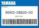 Yamaha Genuine Bolt, Stud 95612-08620-00 New. Price: $10.05.