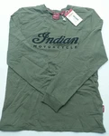 Polaris Indian Men's Green Loopback Script Long Sleeve Tee Shirt 286289403 New. Price: $53.94.