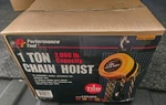 Performance Tool Chain Hoist 1-TON Capacity Nib New. Price: $107.95.