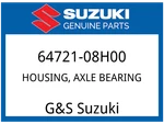 Suzuki Oem Part 64721-08H00 Housing,rr Axle Bearing New. Price: $304.17.