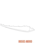 2021-2023 Hyundai Elantra Front Left Lower Bumper Molding New Oem 86593 AB000. Price: $60.00.