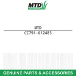 Mtd 791-612483 Spool Shaft Troy-bilt Yard 2079R TB3000 YM90BC New. Price: $49.05.