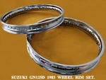 Fit Suzuki GN125D 1983 Front & Rear Chrome Wheel Rim Set 2PCS MI97 New. Price: $97.84.