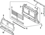 Genuine Ford Radiator Support Air Deflector M1PZ-8327-A New. Price: $116.42.